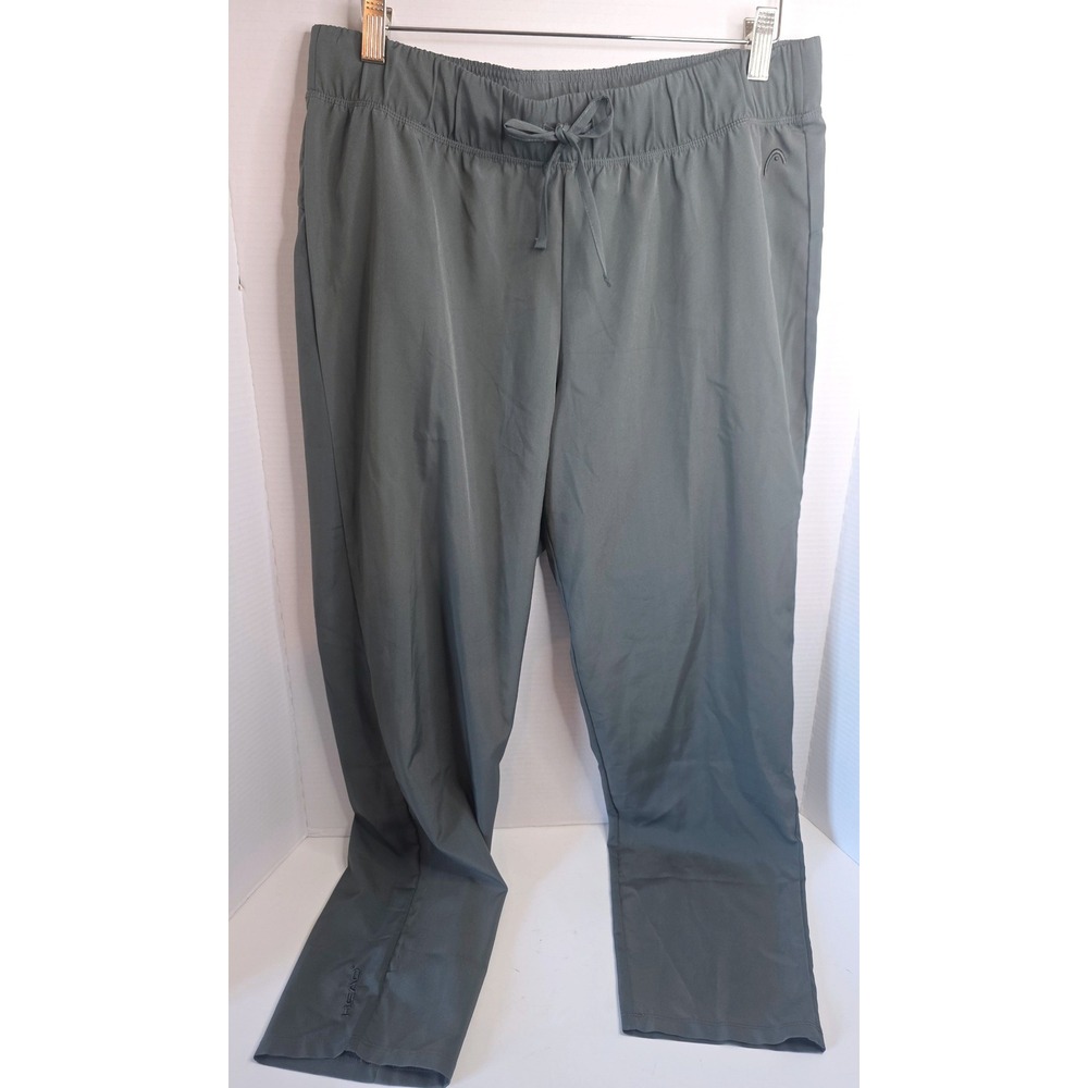 Head Sage Green/Gray Athletic Activewear Pants Drawstring SZ L NO POCKETS - Picture 2 of 9